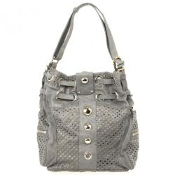 Pre Owned Jimmy Choo Limited Edition Suede Riki Bag