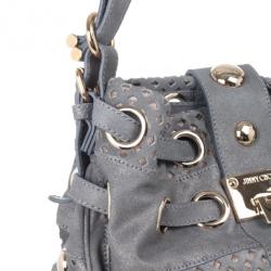 Pre Owned Jimmy Choo Limited Edition Suede Riki Bag