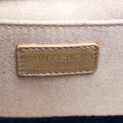 مملوكة مسبقًا Jimmy Choo Blue Fur and Python Ava Crossbody Bag