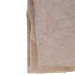 Pre Owned Jimmy Choo Blush Pink Distressed Leather Embellished Chandra Clutch