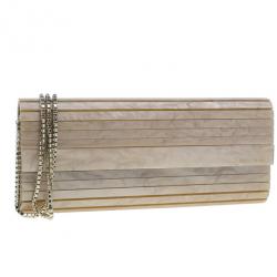 مملوكة مسبقًا Jimmy Choo Gold Acrylic Sweetie Clutch