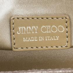 مملوكة مسبقًا Jimmy Choo Gold Acrylic Sweetie Clutch