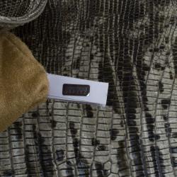 Pre Owned Jimmy Choo Grey Python Rivera Clutch