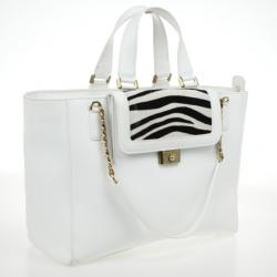 Pre Owned Jimmy Choo Camille Large Leather and Calf Hair Tote