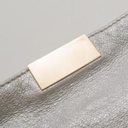 Pre Owned Jimmy Choo Silver Long Clutch