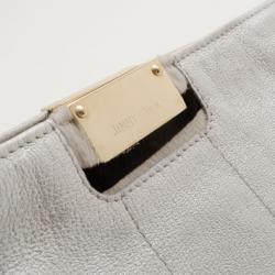 Pre Owned Jimmy Choo Silver Long Clutch
