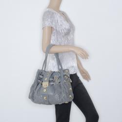 مملوكة مسبقًا Jimmy Choo Limited Edition Metallic Suede Riki Bag