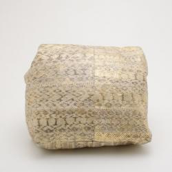 Pre Owned Jimmy Choo Gold Snakeskin Lohla Jane Bag