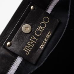 Pre Owned Jimmy Choo Animal Print Glazed Canvas Shopper