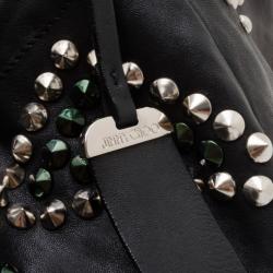 Pre Owned Jimmy Choo Black Studded Lohla Jane Hobo