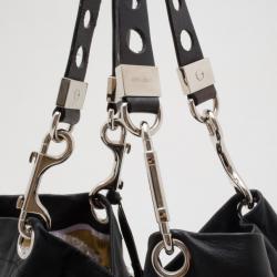 Pre Owned Jimmy Choo Black Studded Lohla Jane Hobo