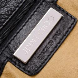 Pre Owned Jimmy Choo Black Studded Lohla Jane Hobo