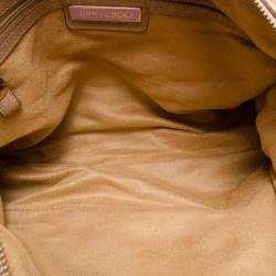 Pre Owned Jimmy Choo Nude Leather and Python Satchel