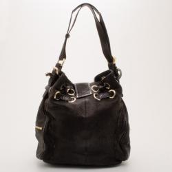 Pre Owned Jimmy Choo Embossed Ramona Bucket Tote  