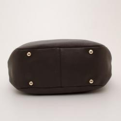 Pre Owned Jimmy Choo Grey 'Rania' Convertible Leather Tote 