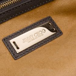 Pre Owned Jimmy Choo Grey 'Rania' Convertible Leather Tote 