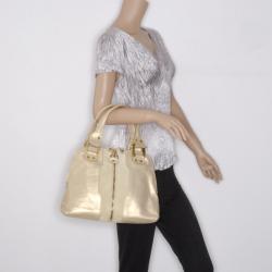 Pre Owned Jimmy Choo Beige Mandah Satchel