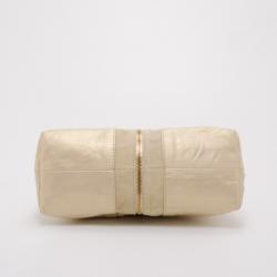 Pre Owned Jimmy Choo Beige Mandah Satchel