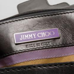 Pre Owned Jimmy Choo Silver Studded Chain Mail Tulita Hobo 