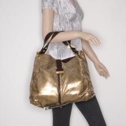 مملوكة مسبقًا Jimmy Choo Gold Alex Handbag