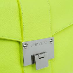 Pre Owned Jimmy Choo Lime Green Rivera Clutch