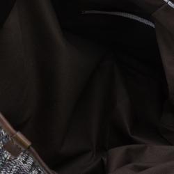 Pre Owned Jimmy Choo Brown Python Print Leather/Sequin Bea Tote Bag