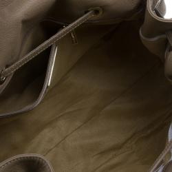 Jimmy Choo Brown Grainy Leather Rosalie Top Handle