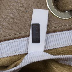 Jimmy Choo Brown Grainy Leather Rosalie Top Handle