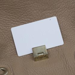 Jimmy Choo Brown Grainy Leather Rosalie Top Handle