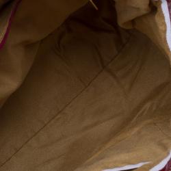 مملوكة مسبقًا حقيبة يد جيمي تشو رهيا شوبر جلد لامع نقش سحلية أحمر