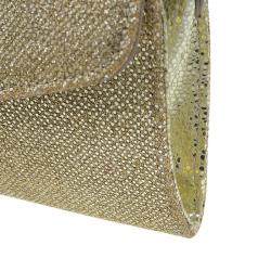 Pre Owned حقيبة كلتش جيمي تشو غولد لام غليتر ريان متحولة