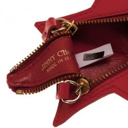 Jimmy Choo Red Patent Star Pouch