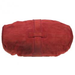 Pre Owned حقيبة يد هوبو جيمي تشو رامونا جلد أحمر مدبوغ