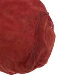 Pre Owned حقيبة يد هوبو جيمي تشو رامونا جلد أحمر مدبوغ