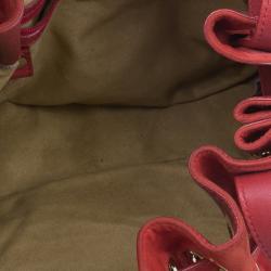 Pre Owned حقيبة يد هوبو جيمي تشو رامونا جلد أحمر مدبوغ