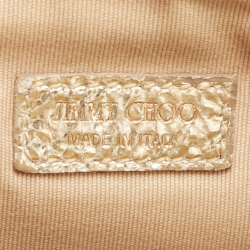 مملوكة مسبقًا Jimmy Choo Gold Glitter Pochette Bag