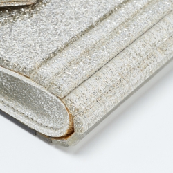 Pre Owned Jimmy Choo Silver Acrylic and Leather Candy Chain Clutch