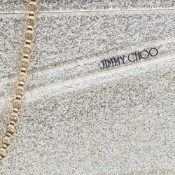 Pre Owned Jimmy Choo Silver Acrylic and Leather Candy Chain Clutch