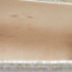 Pre Owned Jimmy Choo Silver Acrylic and Leather Candy Chain Clutch