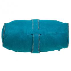 Pre Owned حقيبة كيكي شوبر جيمي تشو تركواز جلد ثعبان مزخرف