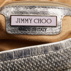 Pre Owned Jimmy Choo Metallic Leather Large Sky Hobo