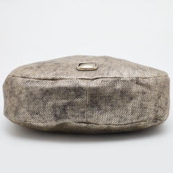 Pre Owned Jimmy Choo Metallic Leather Large Sky Hobo