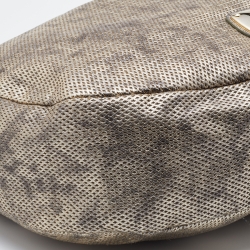 Pre Owned Jimmy Choo Metallic Leather Large Sky Hobo