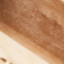 Pre Owned Jimmy Choo Gold Metal And Suede Candy Clutch Bag