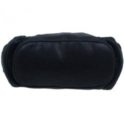 Pre Owned حقيبة جيمي تشو جلد أسود مزخرفة بإبزيم رومانا