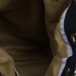 Pre Owned حقيبة جيمي تشو جلد أسود مزخرفة بإبزيم رومانا