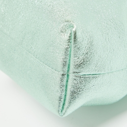 Pre Owned Jimmy Choo Mint Green Leather BonBon Ring Handle Bag