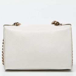 Jimmy Choo White Leather Rebel Crossbody Bag