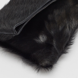 مملوكة مسبقًا Jimmy Choo Black Calfhair and leather Chandra Clutch