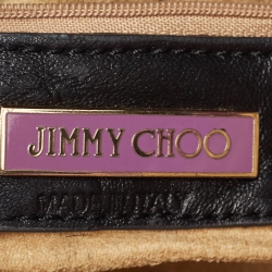 مملوكة مسبقًا Jimmy Choo Black Calfhair and leather Chandra Clutch